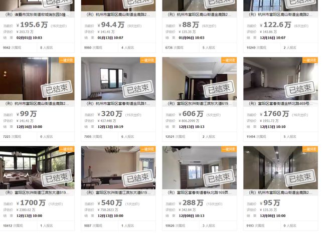 杭州非法集资诈骗5亿的头目四栋独栋豪宅别墅被拍卖4060万起(图7)